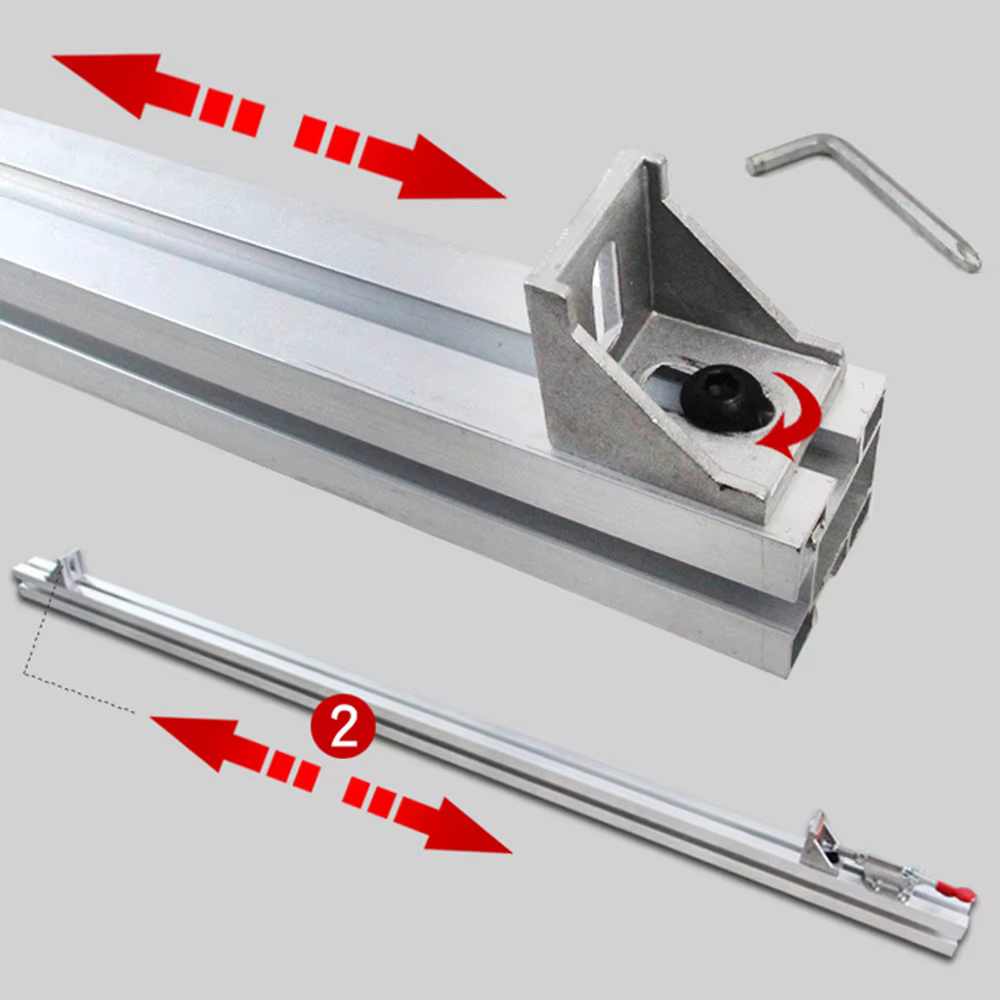 Nouveau système de Rail de guidage de scie circulaire électrique 60/100/120cm