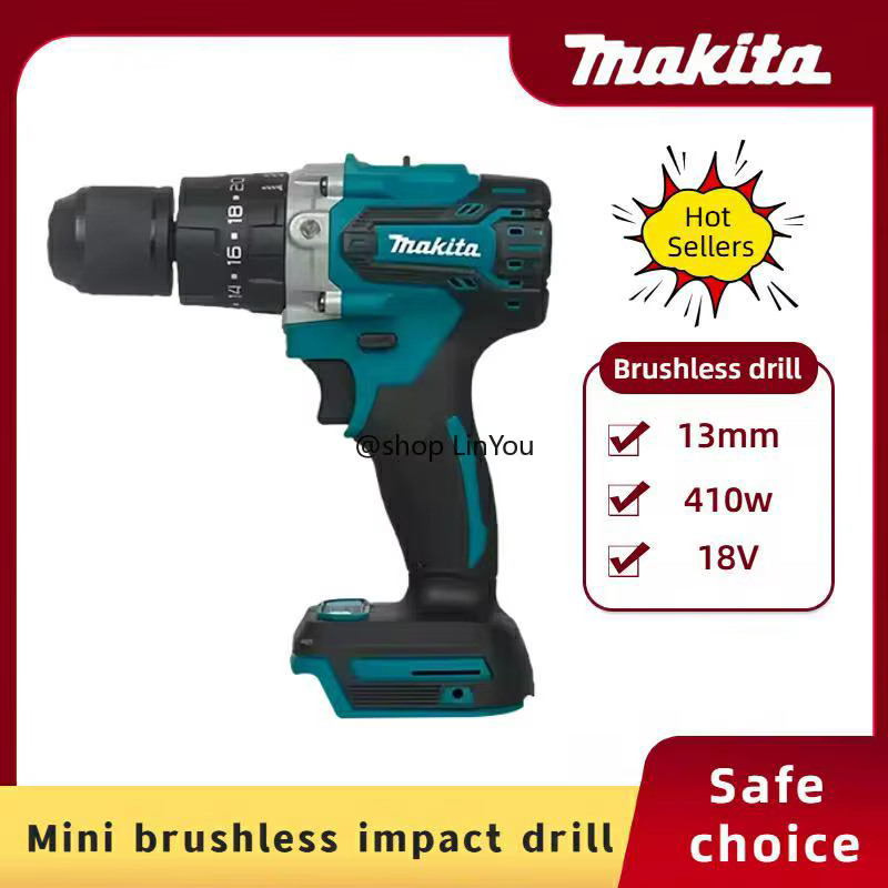MAKITA Perceuse à main électrique rechargeable au lithium 18V 13mm DDF487RTJX sans chargeur ni batterie