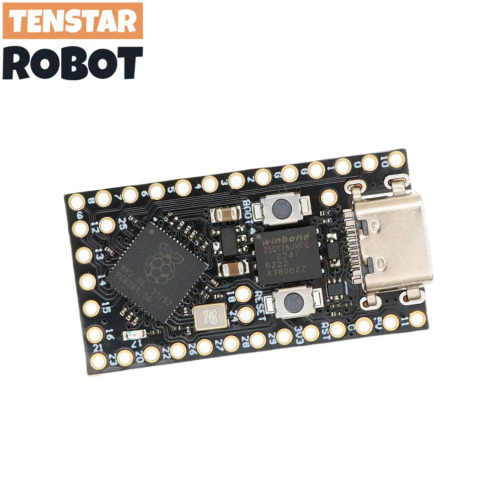 TENSTAR RP2040 Pro Micro carte de développement 4 mo/16 mo Flash double cœur prend en charge Mciro Python Compatible pour Raspberry PI PICO
