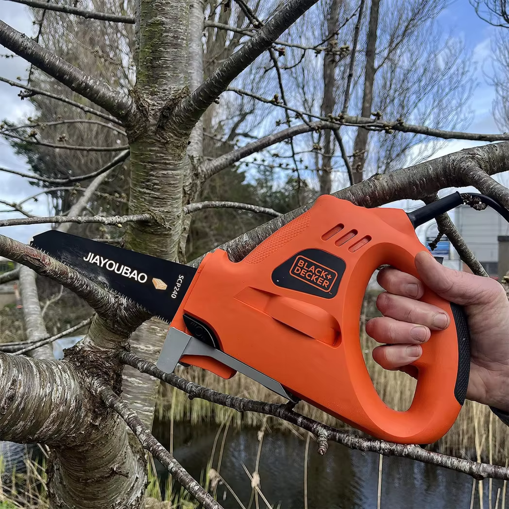 JIAYOUBAO lame de scie à main électrique de remplacement, Compatible avec la scie de navigateur Black+Decker, lame de coupe pour bois/métal/plastique
