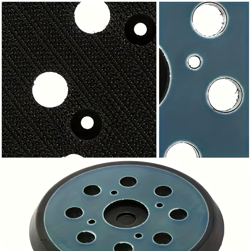 Disque de ponçage orbital de remplacement de 125 mm (5 pouces) à 8 trous avec fixation auto-agrippante