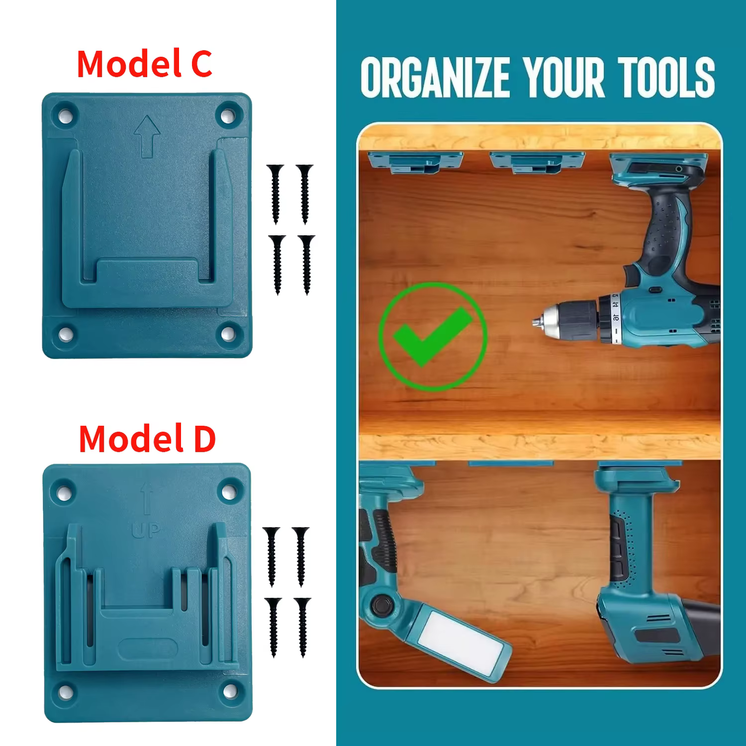 5 pièces support de batterie pour Makita 18V Li-ion