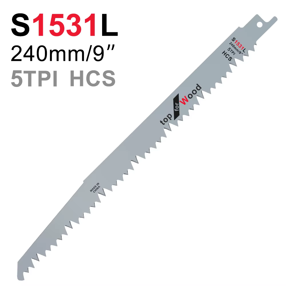 XCAN 1/2/5 pièces 240mm lames de scie alternative S1531L HCS