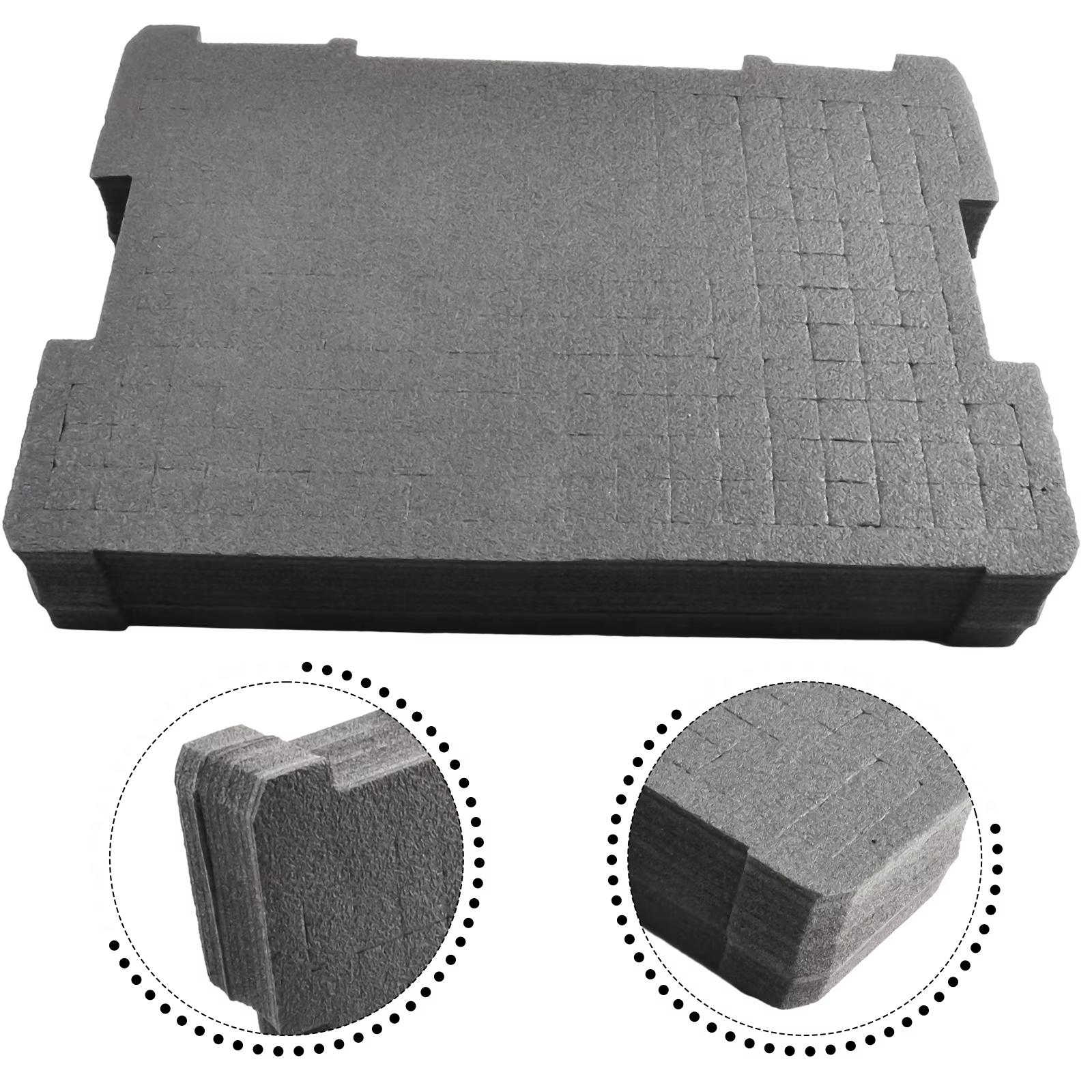 Insert en mousse DWST88801 compatible avec les boîtes de rangement d'outils DWST17808 DWST17807 DWST17805 pour la protection et l'organisation réglables des outils