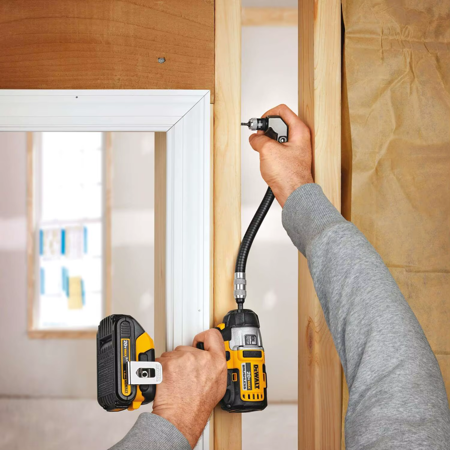 DEWALT DWARAFS-Z Accessoires pour outils électriques à arbre flexible à angle droit de 12 po