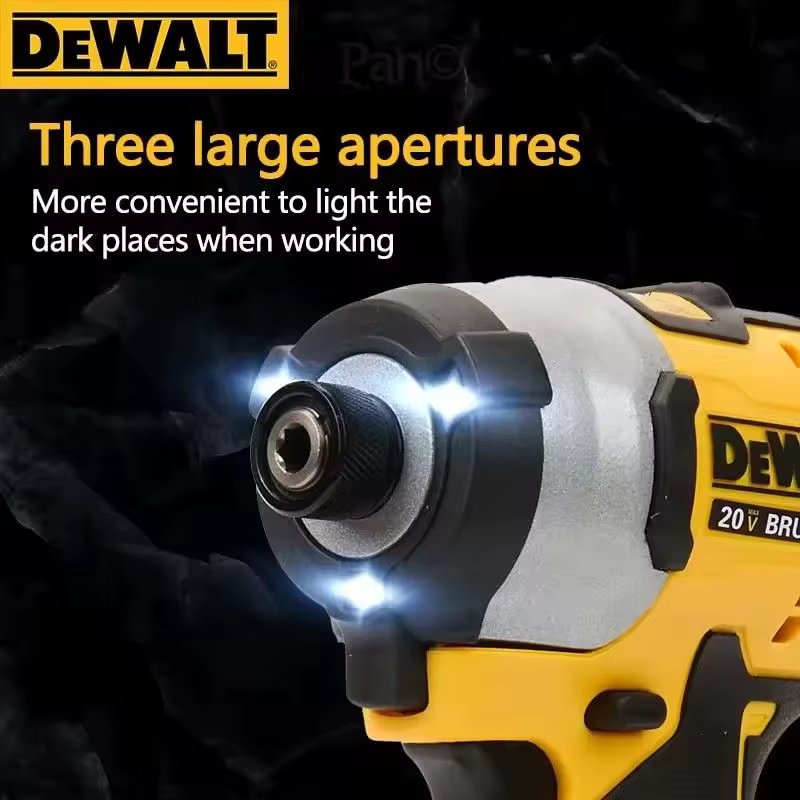 DEWALT DCF850 20V perceuse à percussion moteur sans brosse 205Nm vitesse Variable tournevis électrique pilote de