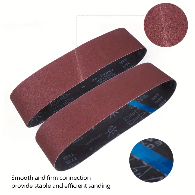 Bande abrasive en papier de 3x21 (75x533) pouces