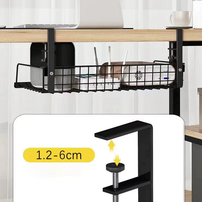 Étagère de rangement réglable sous la table