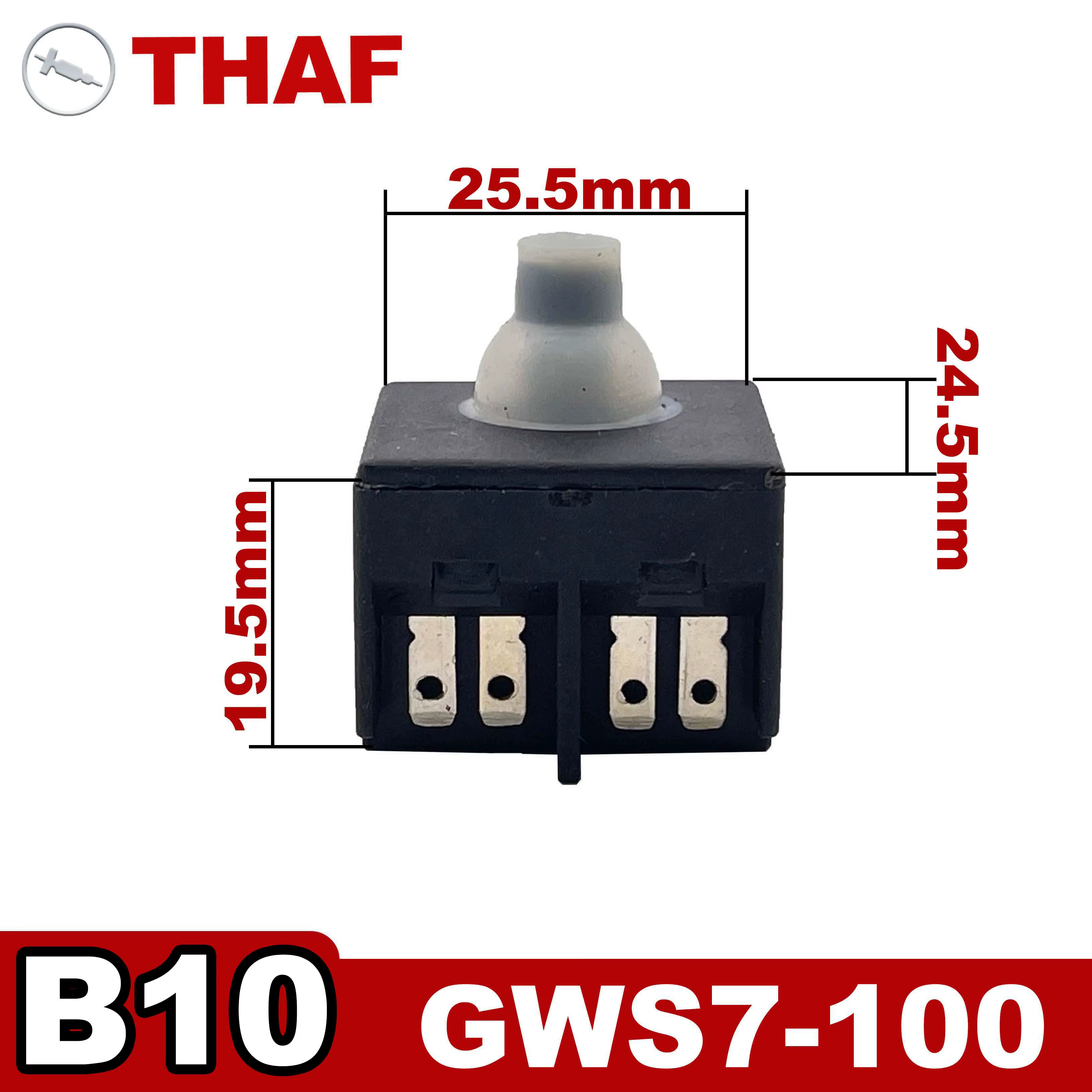 Interrupteur Remplacement Pièces de rechange pour BOSCH Meuleuse Angulaire GWS7-100 GWS7-115 GWS7-125 B10