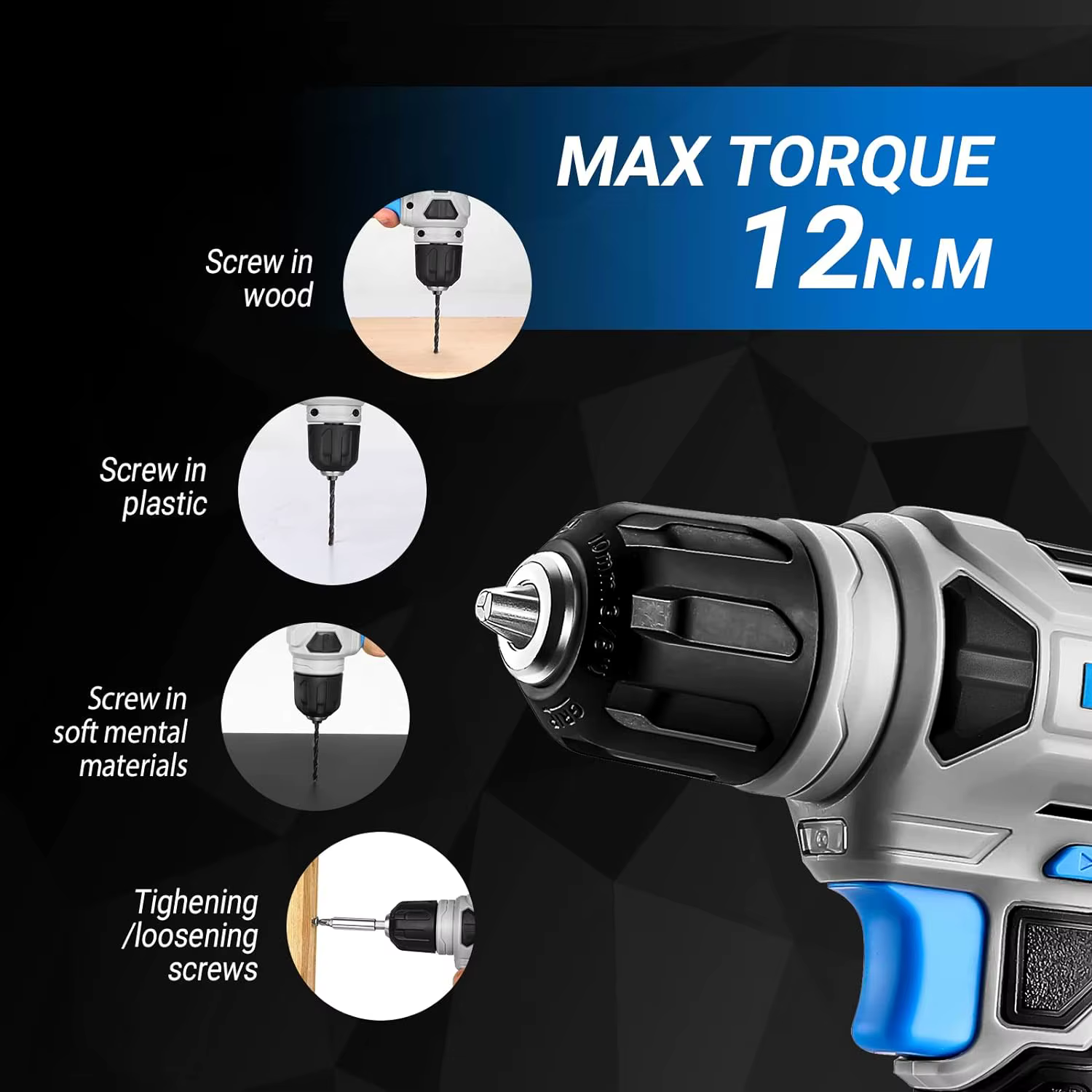 DEKO perceuse sans fil 8V