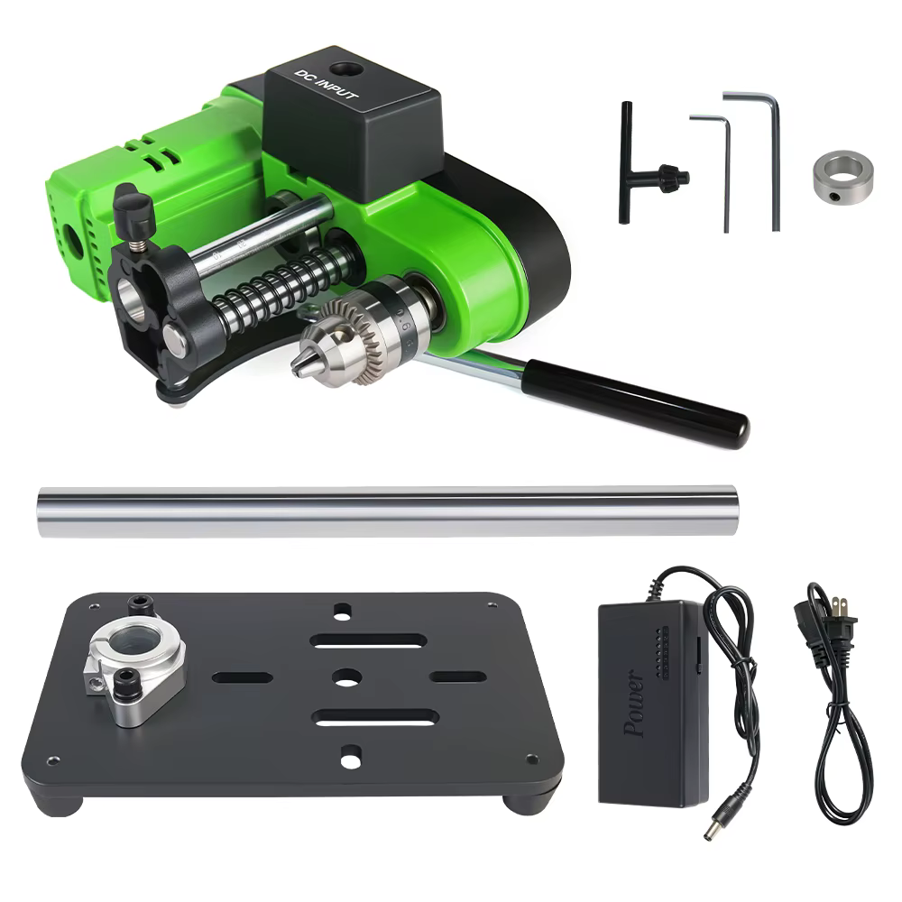 Mini perceuse de table avec lampe de travail et moteur 775