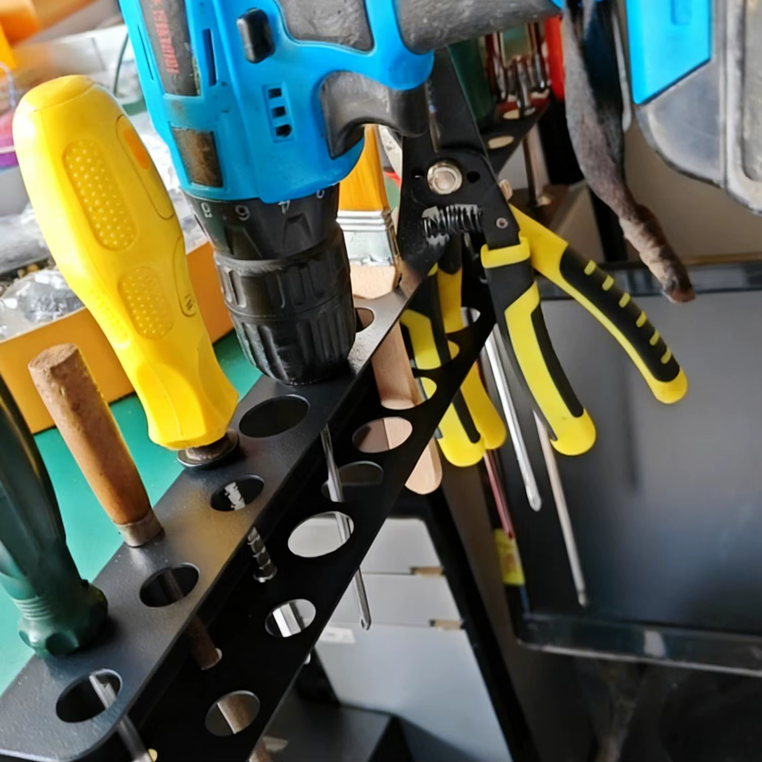 Support organisateur d'outils en métal