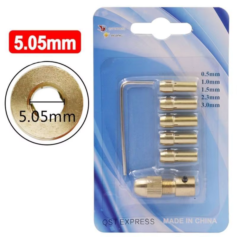 Embout mandrin à Clip auto-serrant en cuivre 652F, pour petite perceuse à main, pince en laiton pour le travail du bois,