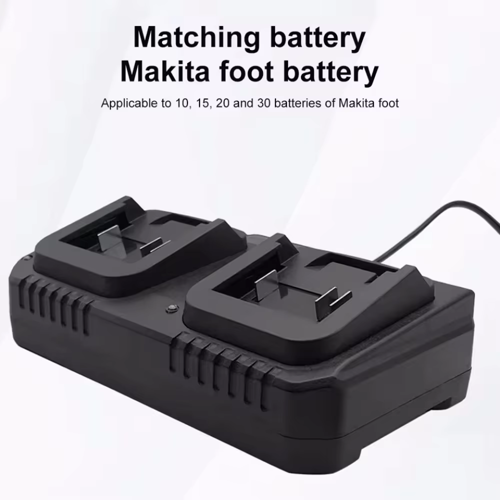 Chargeur de batterie Li-ion 18V 21V à double emplacement pour Makita BL1415 BL1815 BL1830 BL1850