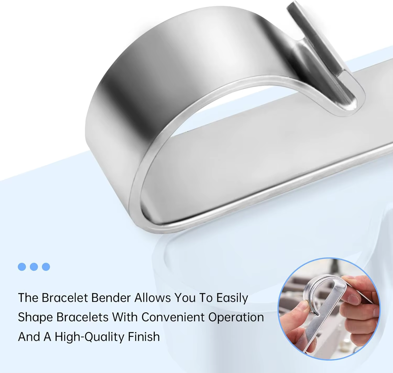 Kit d'outils professionnels pour plier les bracelets, comprenant une barre de pliage et des pinces pour la fabrication de bijoux, la création de bracelets et la formage des métaux.