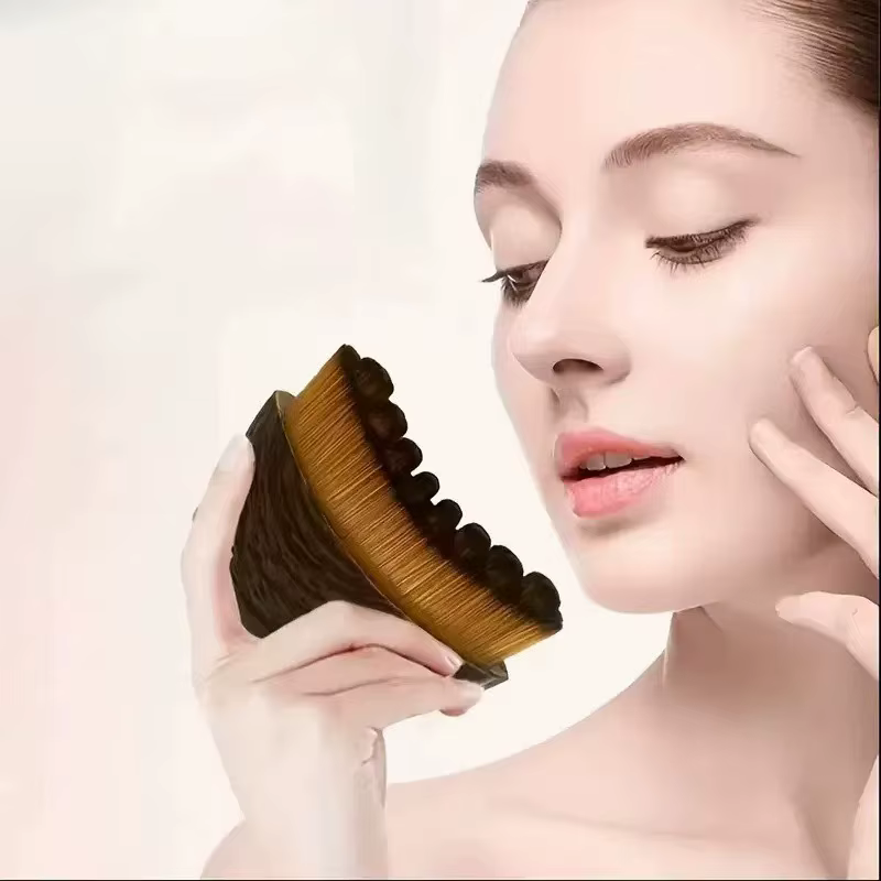 Brosse de Drainage lymphatique pour le visage et le corps, outil de massage ergonomique, convient aux contours de la peau, détox et relaxation, 1 pièce