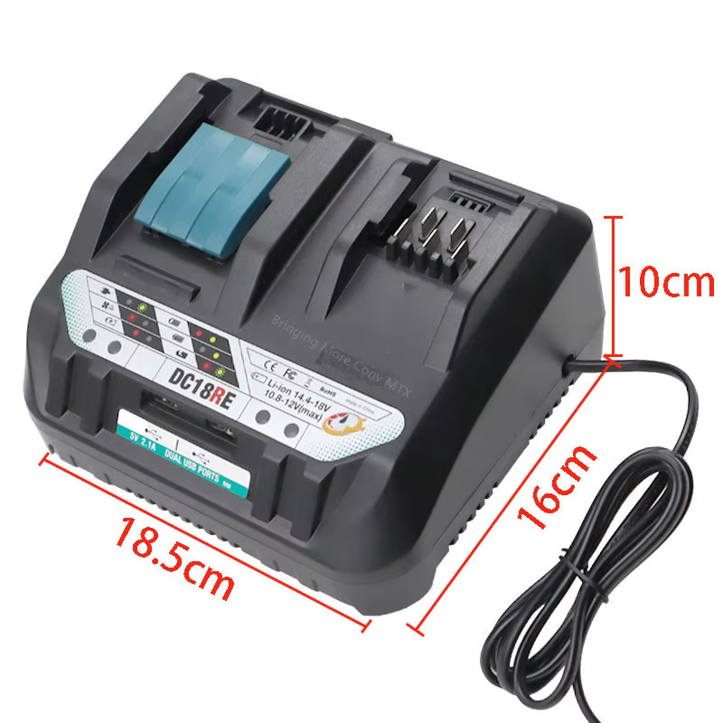 Chargeur de batterie Li-ion pour outils Makita 18V 14.4V 10.8V 12V