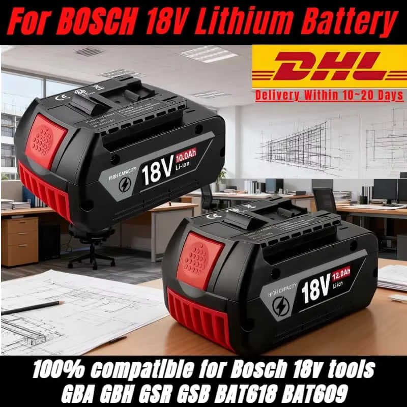 Vente Flash! Batterie Li-ion Bosch 18V 12.0Ah - Qualité allemande