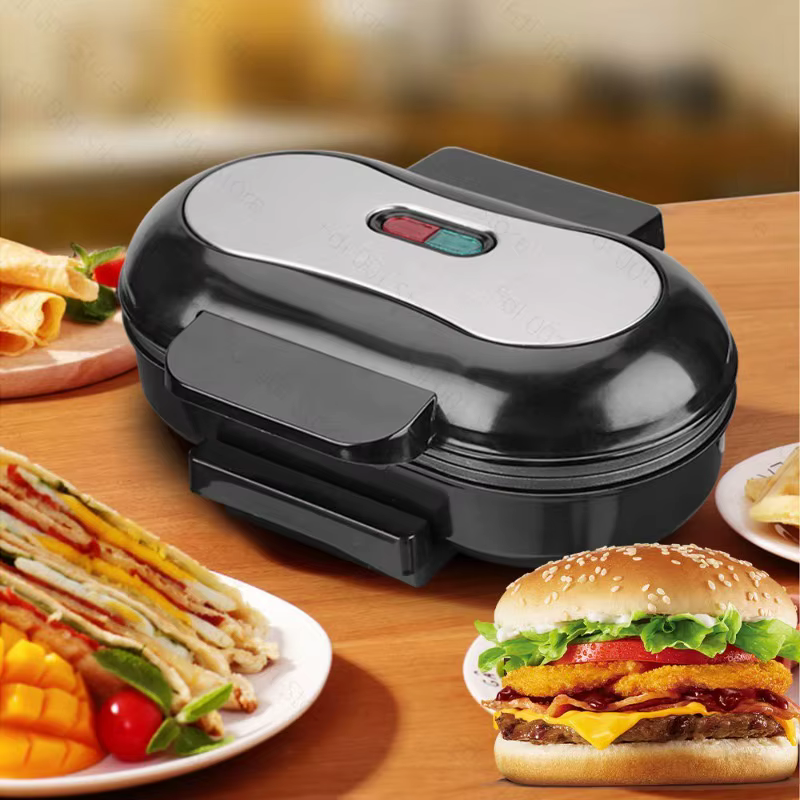 Machine à sandwich multifonctionnelle, machine à frire électrique domestique, machine à petit-déjeuner, machine à steak, grille-pain