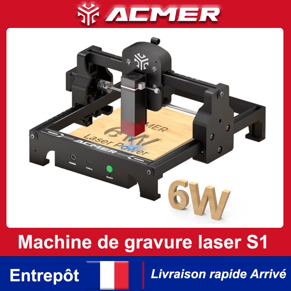 ACMER S1 6W Mini graveur laser portable
