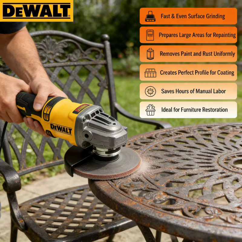 Meuleuse sans fil DEWALT DCG414 (125 mm) : Outil multifonction pour la découpe et le polissage intensifs