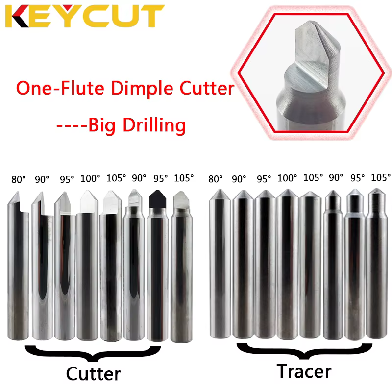 Fraise en carbure 80 ° 90 ° 95 ° 100 ° 105 ° pour machine duplicateur de clé manuelle verticale