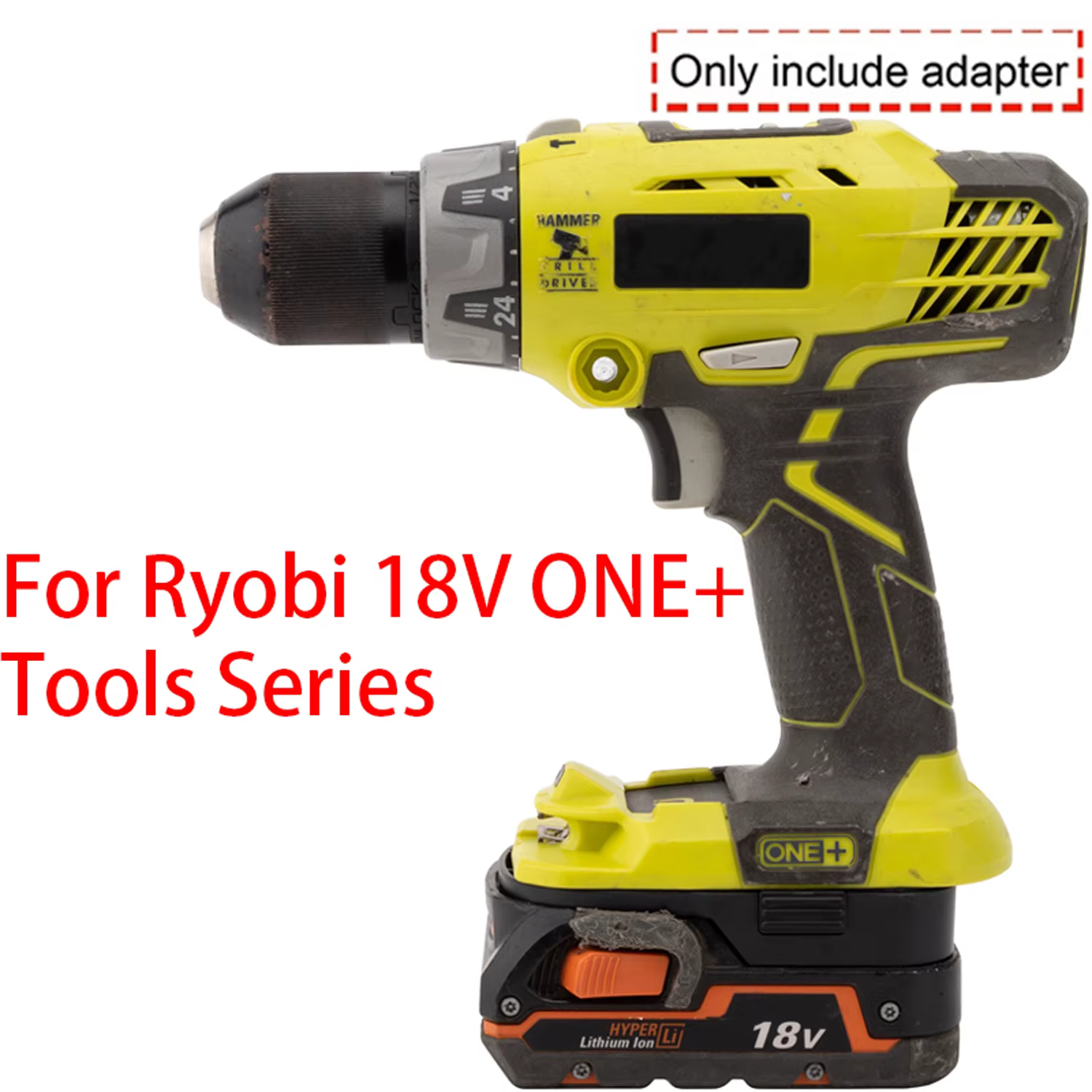 Adaptateur de batterie pour outil Ryobi 18V ONE+ Li-ion vers AEG RIDGID 18V