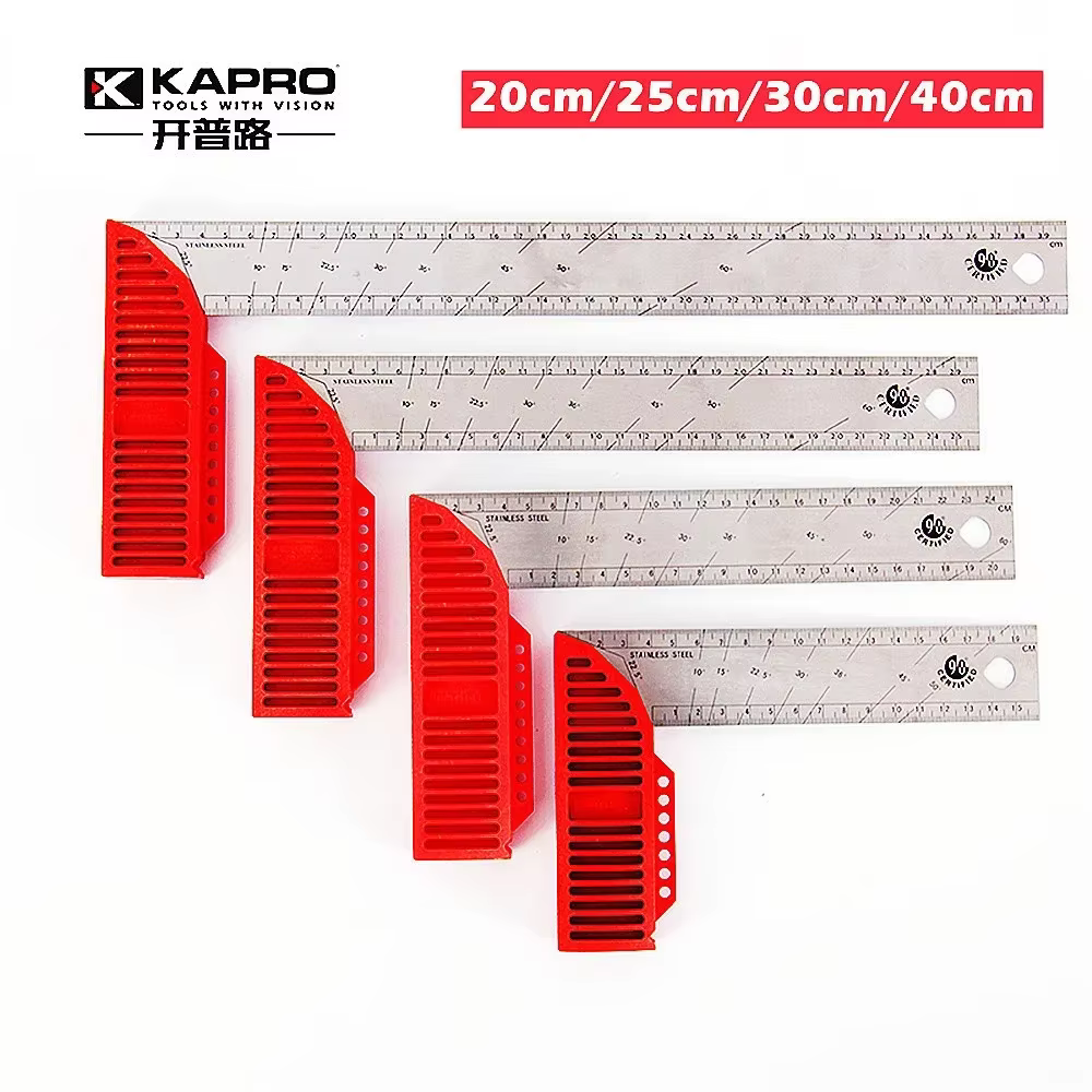 KAPRO règle rectangulaire Portable multifonction pour le travail du bois carré 90 degrés en acier inoxydable