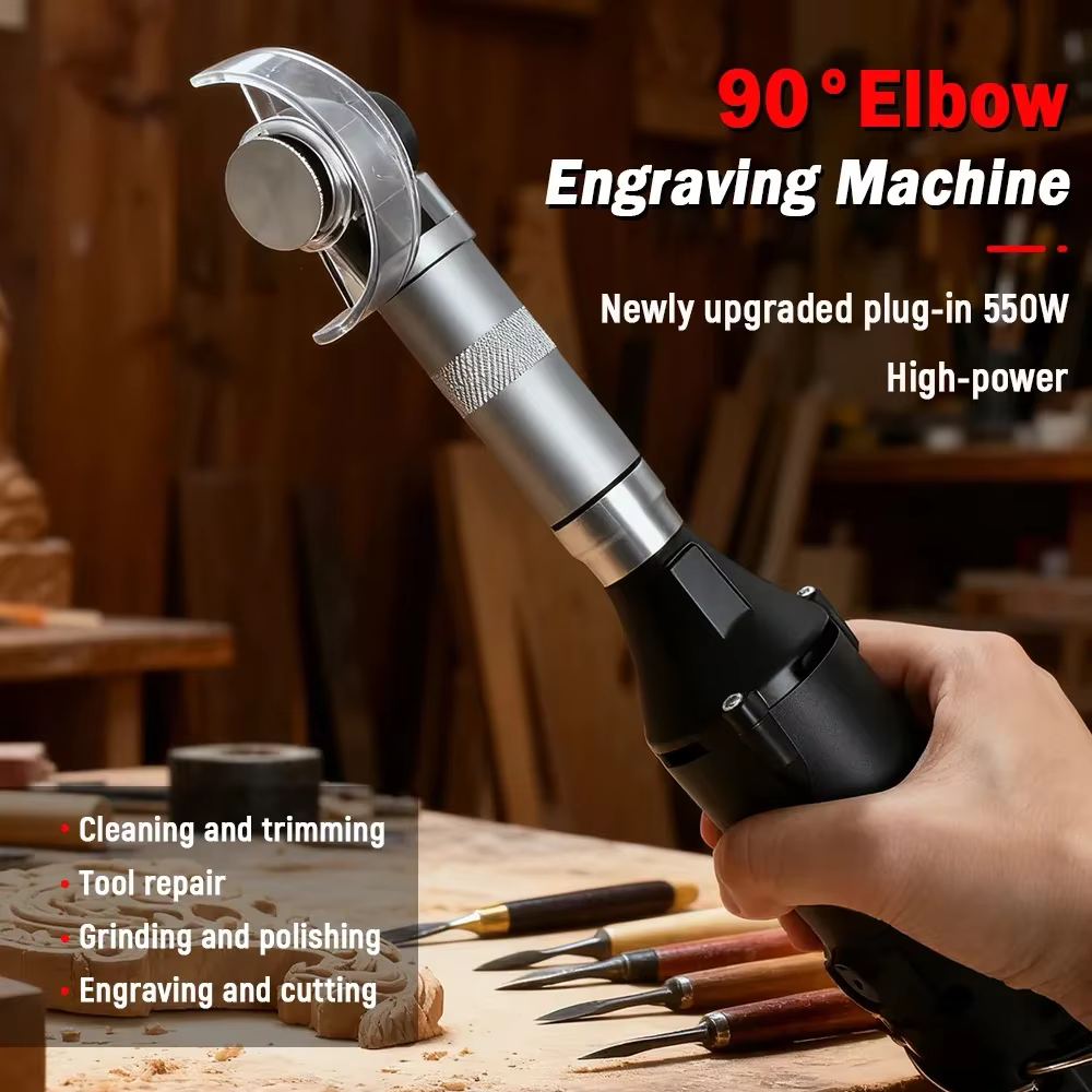 Mini 90 ° Meuleuse d'angle électrique portative 550W pour la découpe de carreaux