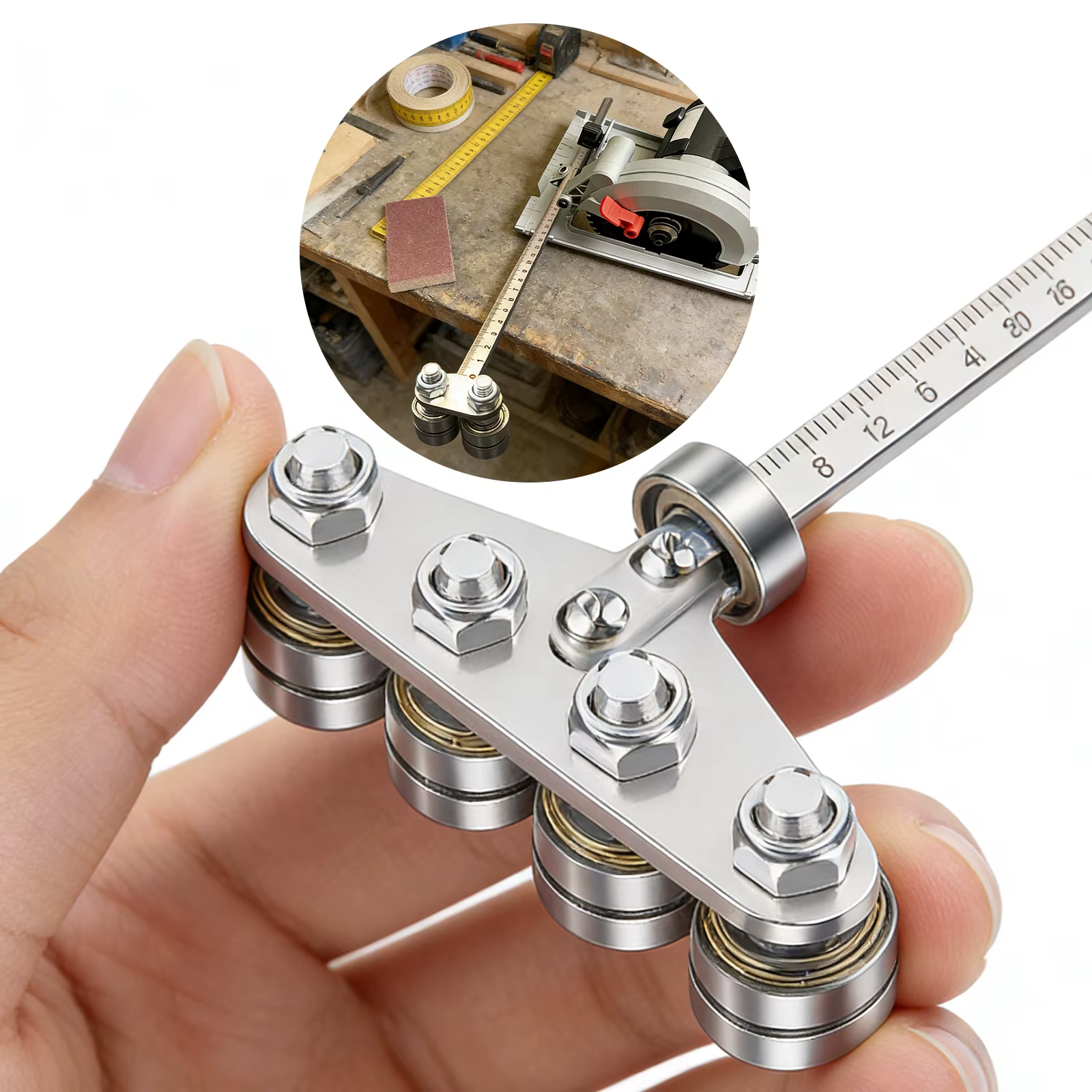 Kit de guide de positionnement pour scie circulaire universelle 20 pouces