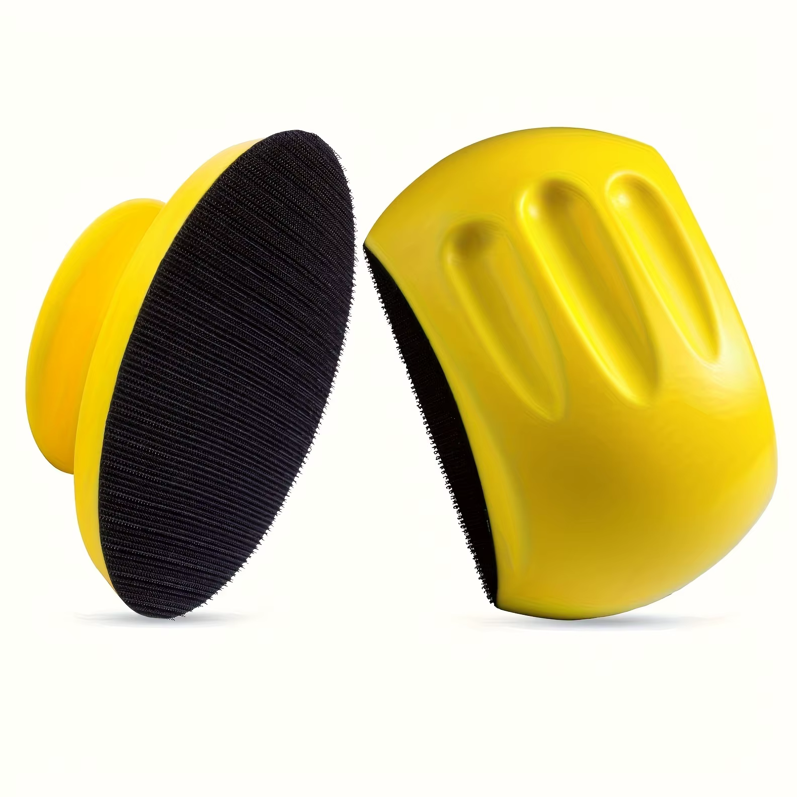 Bloc de ponçage en forme de souris de 5 pouces avec support auto-agrippant - Ponçoir manuel ergonomique en PU durable