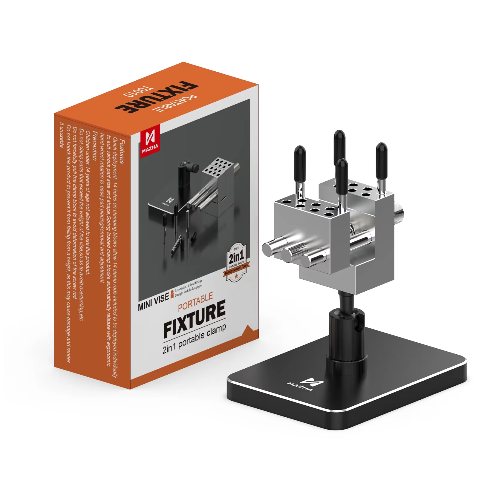 MAZHA T0010 Mini étau de table portable 2-en-1