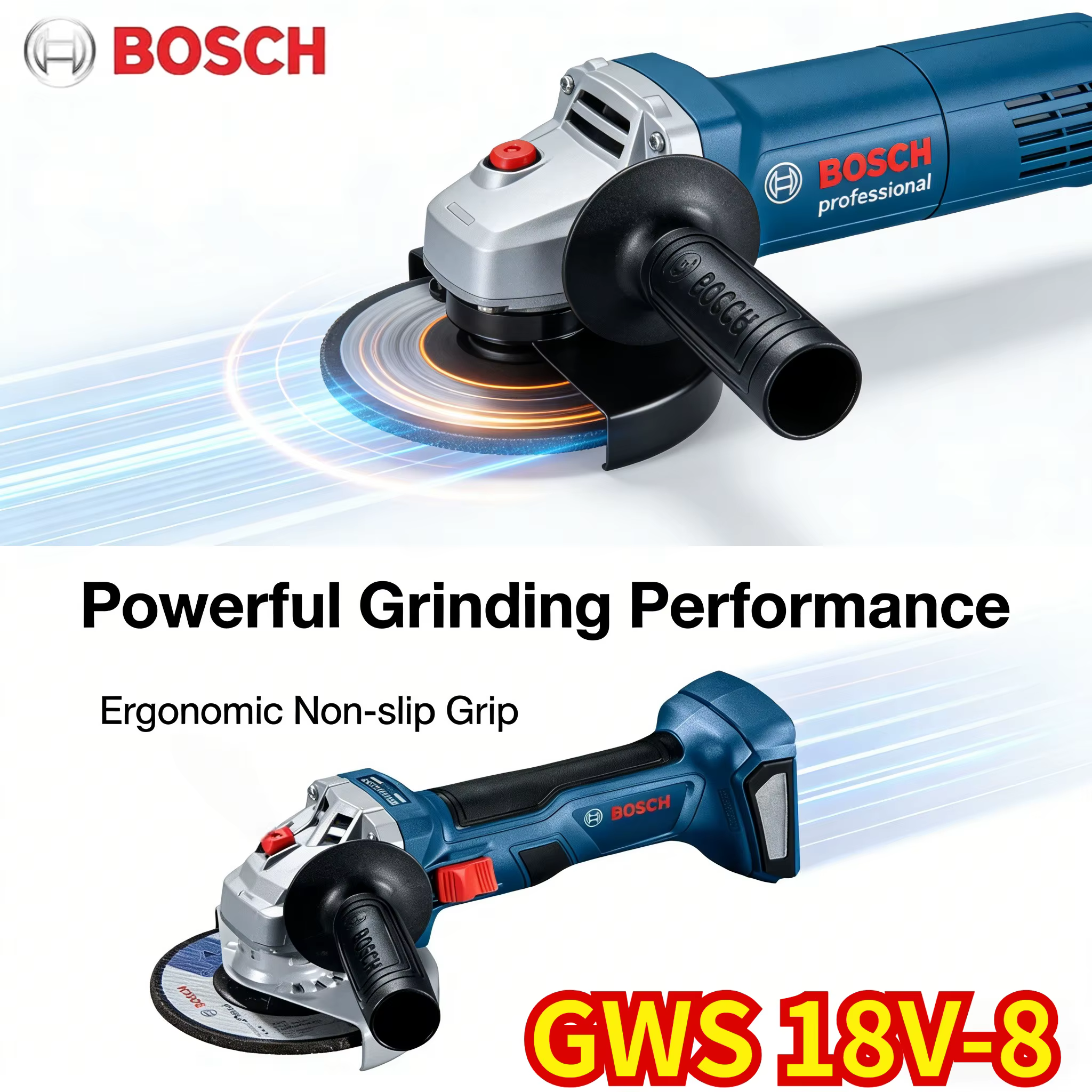  Meuleuse d'angle sans fil Bosch GWS 18V-8 18V Li-ion sans balais