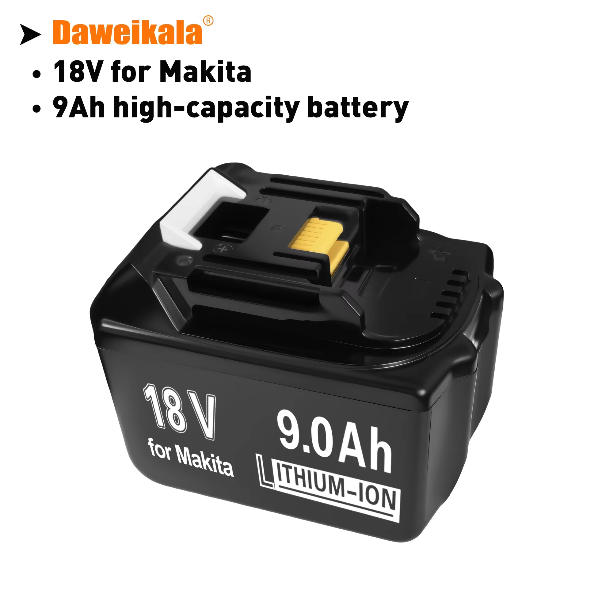 Batterie Rechargeable Li-Ion 18V 9Ah pour Makita