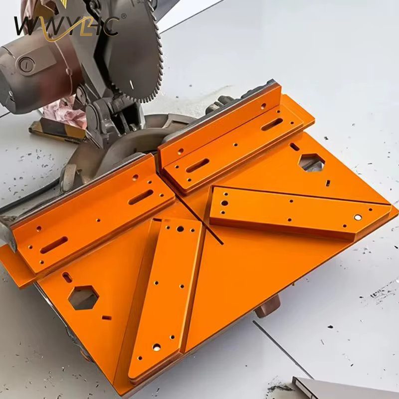 Guide de coupe décoratif pour plaque de base de scie à table