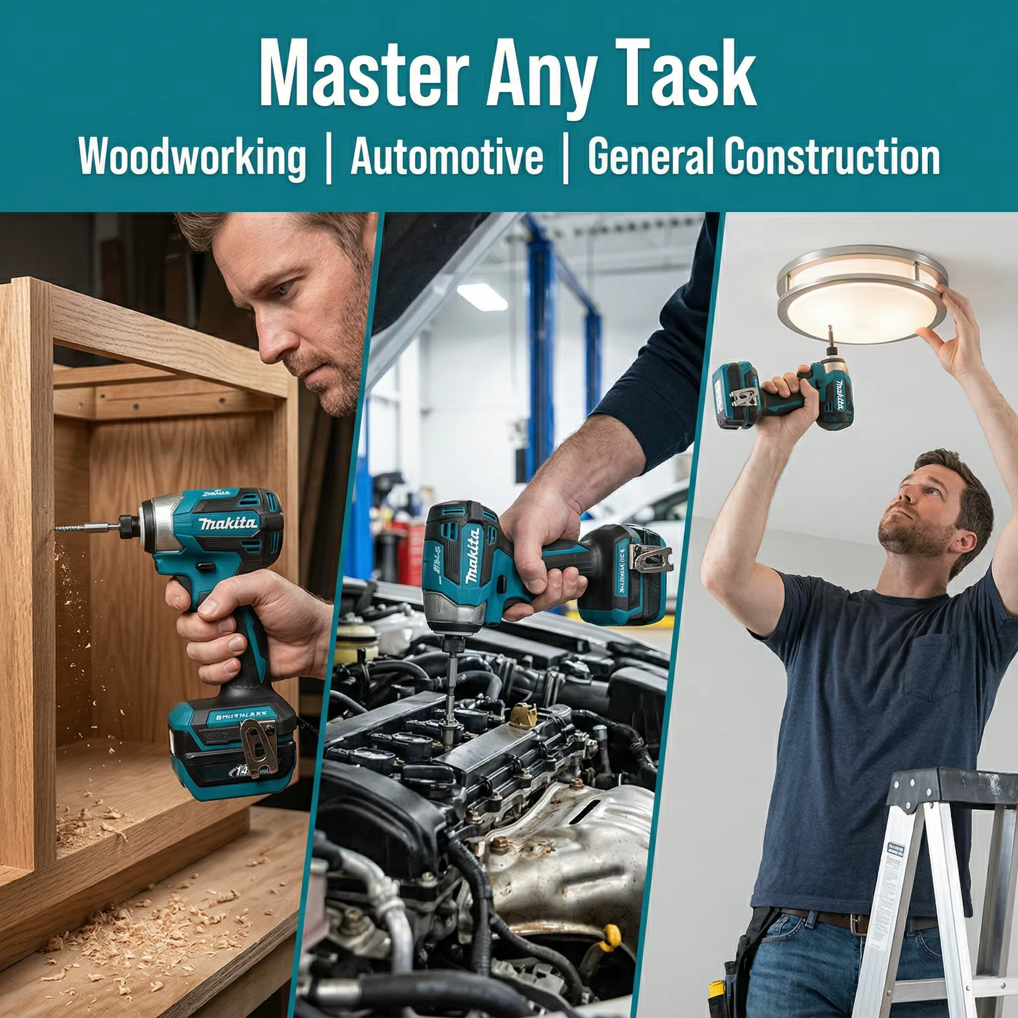 Makita DTD173 Perceuse électrique sans fil 18V sans balais, outil électrique multifonction pour la maison, sans batterie