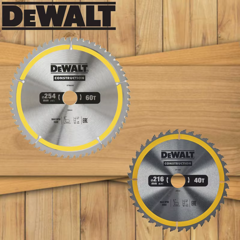 DEWALT DT1953 DT90250 lame de scie circulaire/diagonale 216x30x40T 254x30x60T menuiserie disque de travail du bois accessoires d'outils
