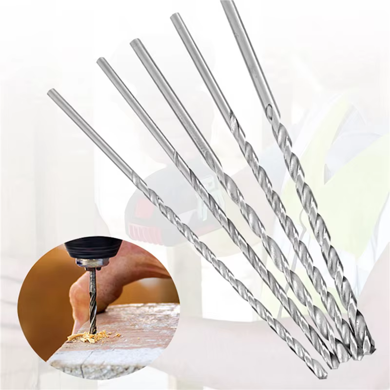 15Pcs Extra Long 150Mm HSS foret hélicoïdal 2Mm 3Mm 3.5Mm 4Mm 5Mm tige droite tarière bois métal outils de forage