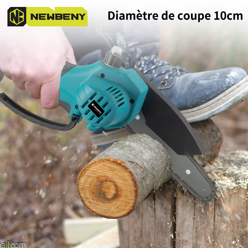 NEWBENY – scie électrique sans balais de 6 pouces + cisailles électriques de 30mm