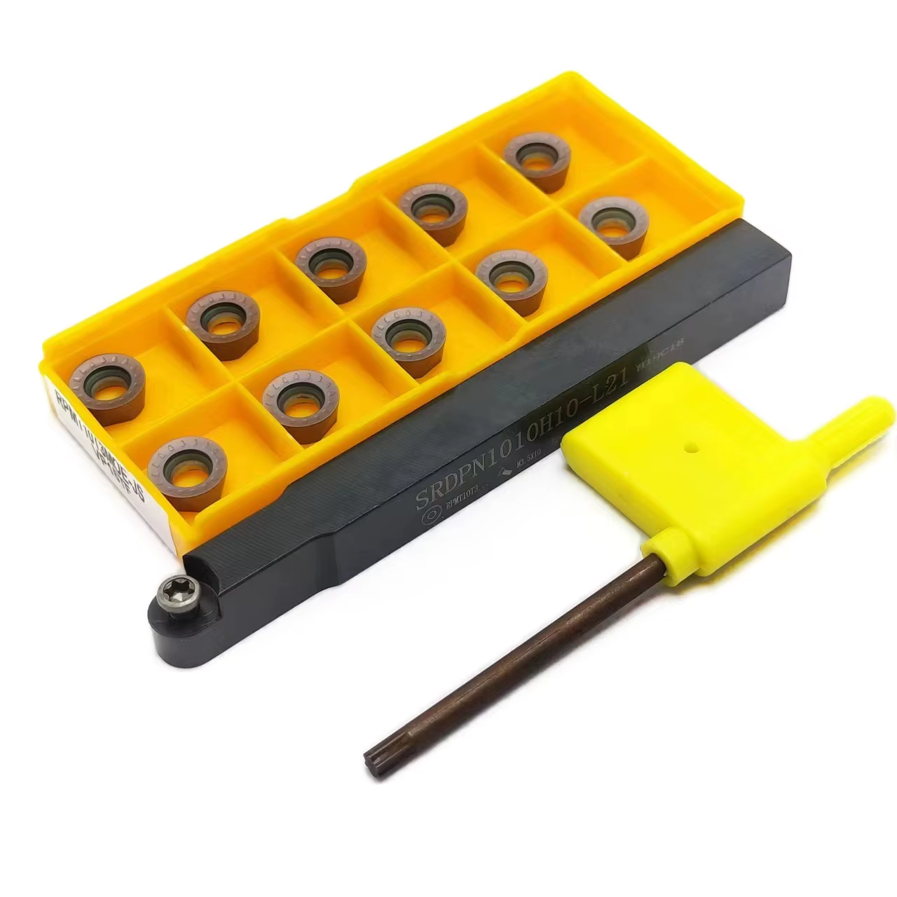 SRug N SRDPN1010H10-L21 SRDPN1212H10-L21 SRDPN1616H10-L10 barre d'alésage porte-outil externe RPMT10T3MOE-JS inserts en carbure VP15TF