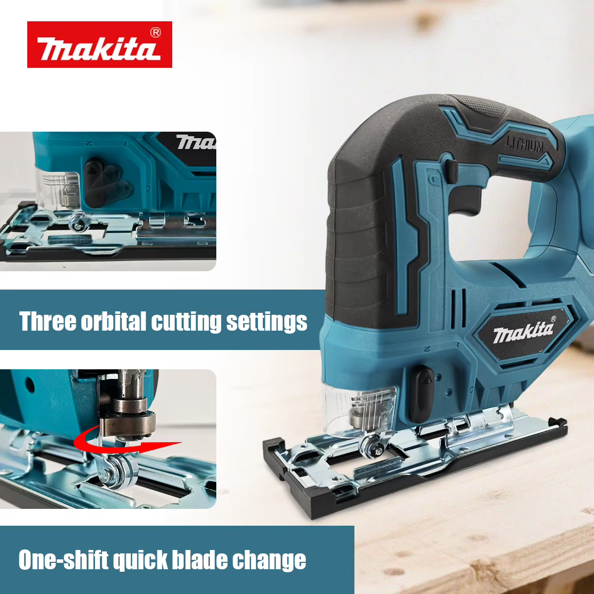 Scie sauteuse électrique sans fil Makita DJV182Z