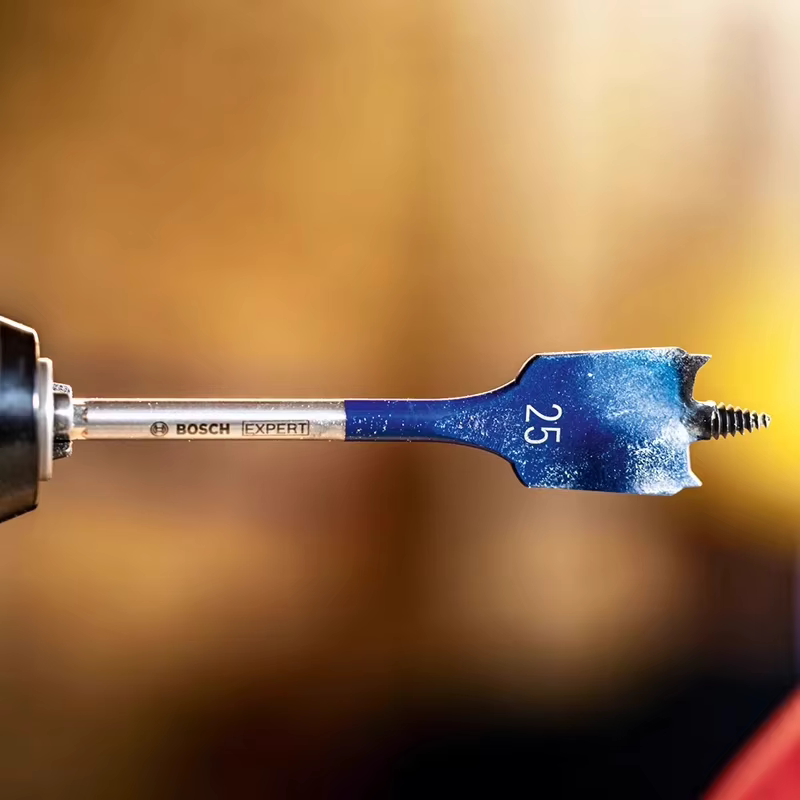 Jeu de forets Bosch EXPERT Self Cut Speed Spade à tige longue pour le travail du bois