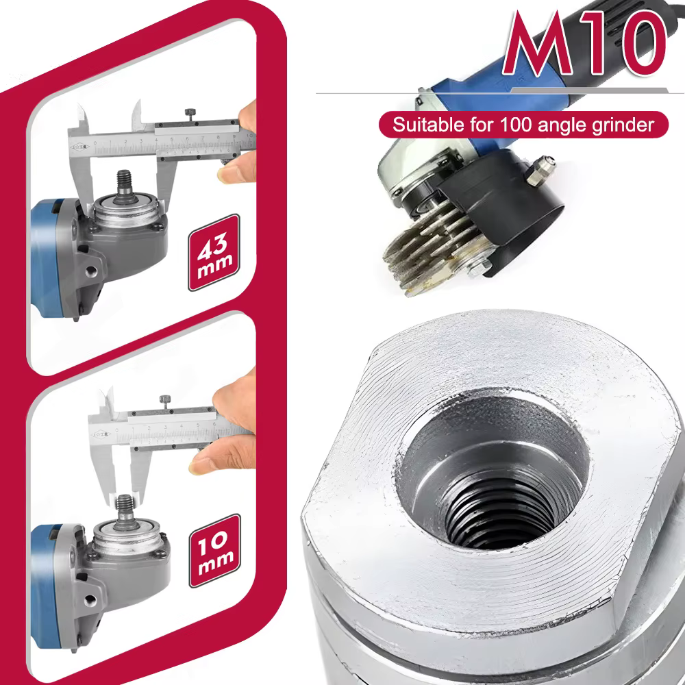 Adaptateur de meuleuse d'angle M10/14 vers machine à rainurer