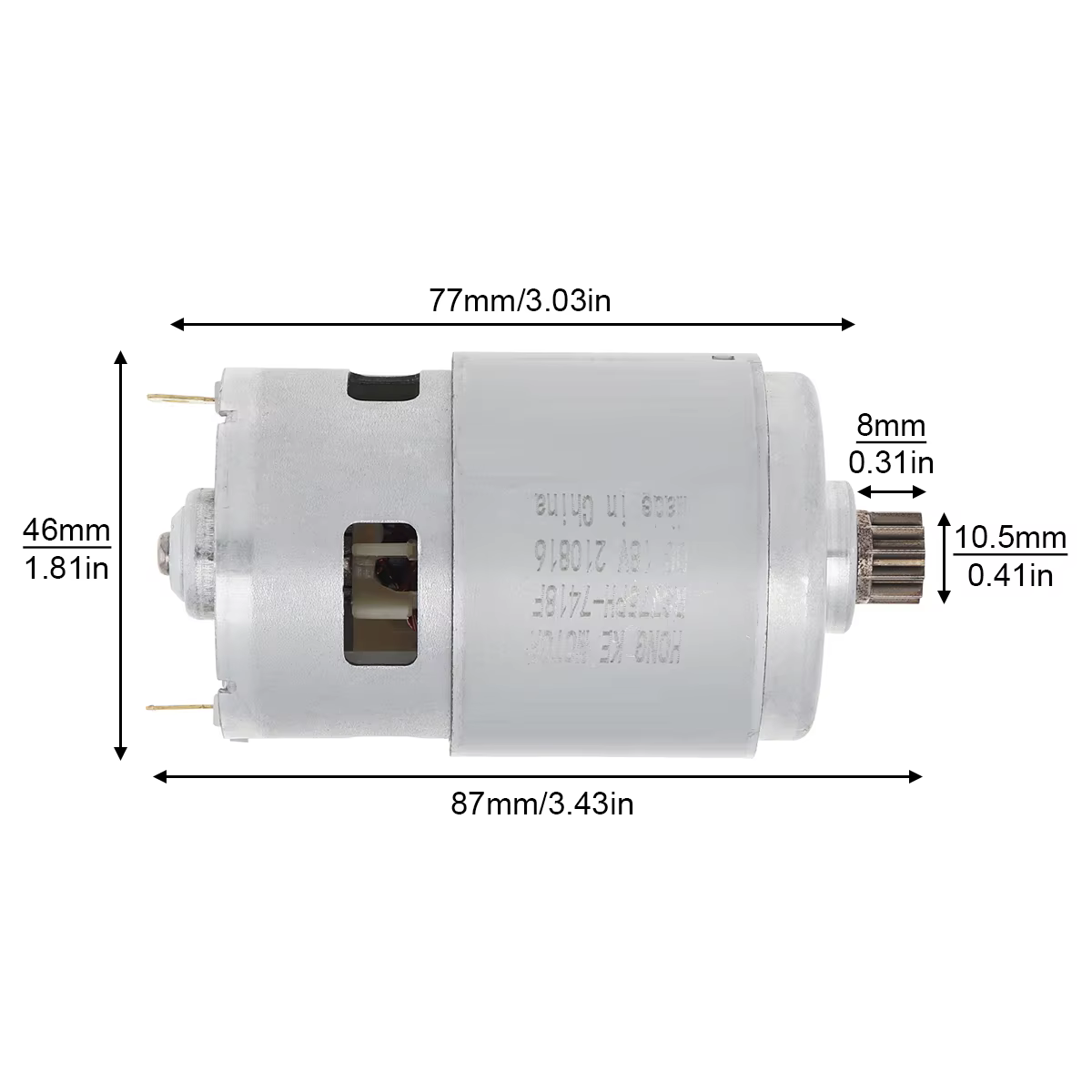 Micro moteur de scie alternative haute puissance RS775 DC