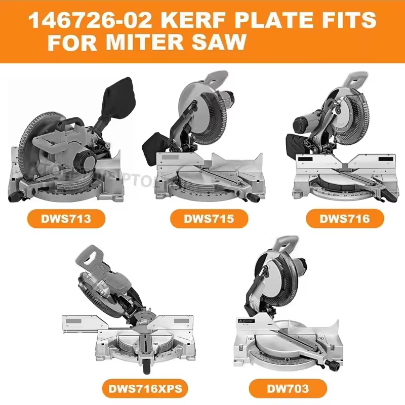 NOUVEAU Pièces de rechange pour scie à onglet Dewalt : Plaque de coupe et poignée de remplacement pour scies