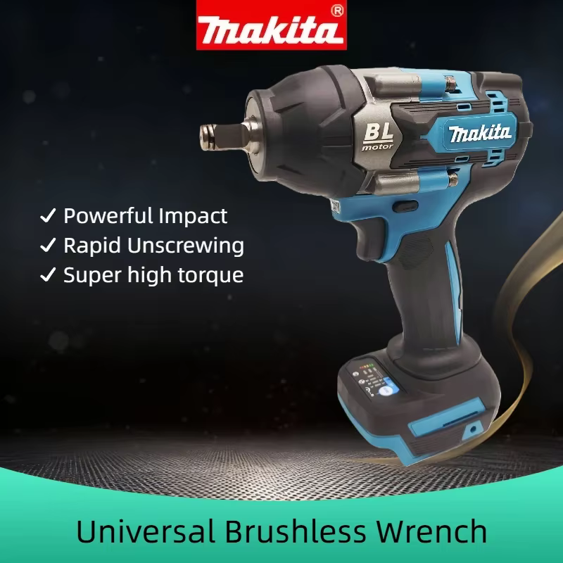 Clé à chocs sans fil Makita DTW700Z 18V - Perceuse-visseuse électrique rechargeable sans balais et outil