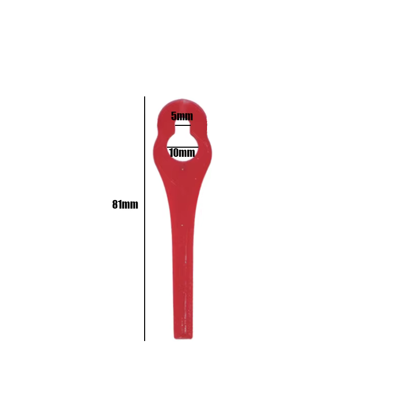 Lame de rechange en plastique rouge pour tondeuse à gazon Florabest