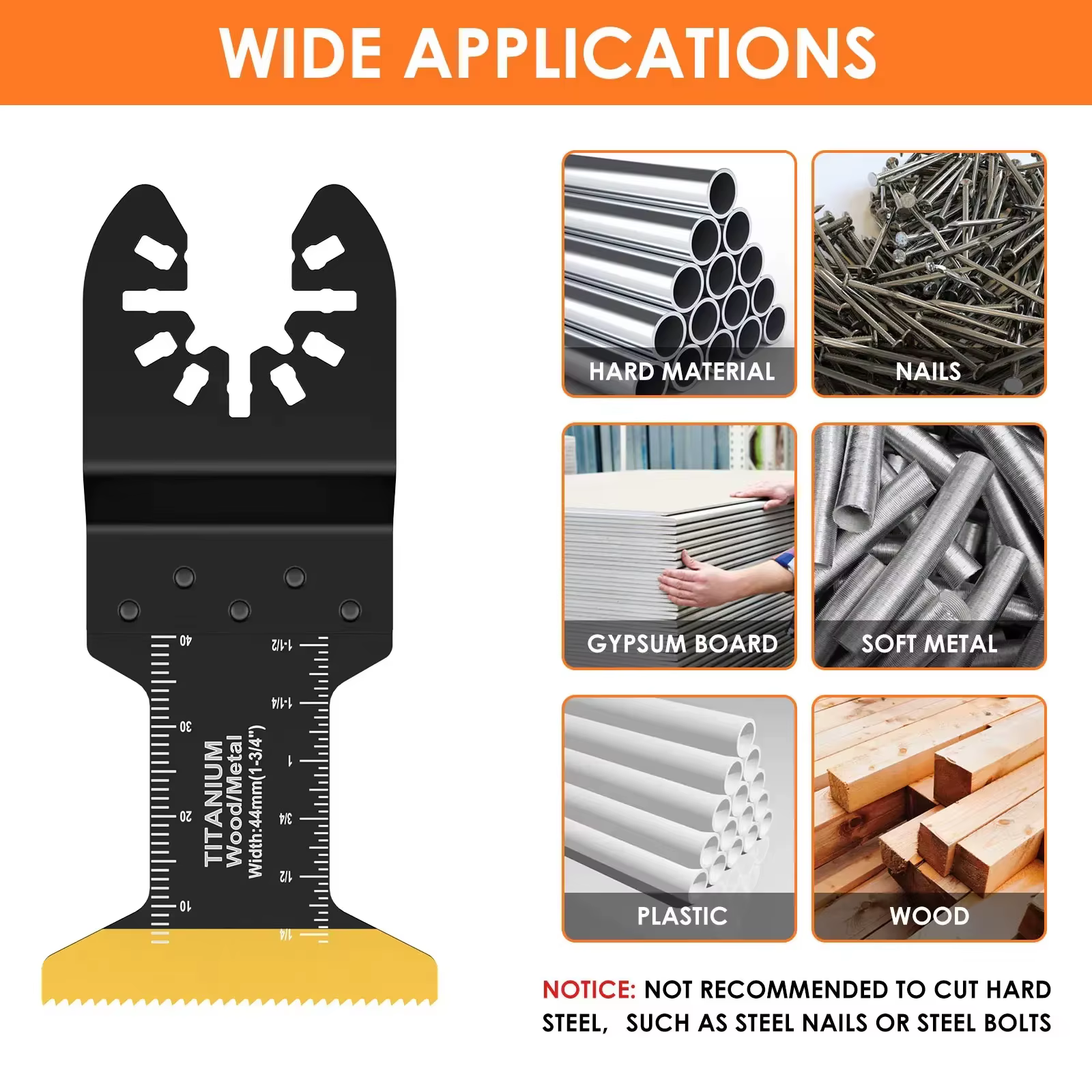 Kit de lames de scie oscillantes en titane