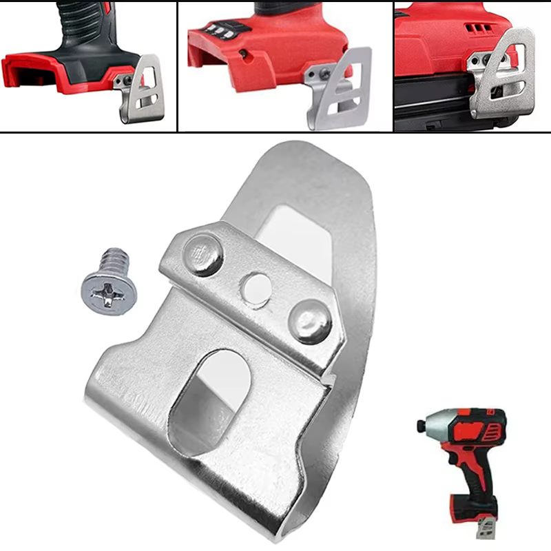 1 ensemble de supports de tournevis électriques avec clip de fixation pour ceinture et vis de remplacement pour perceuses et visseuses à chocs Dewalt/Makita/Milwaukee