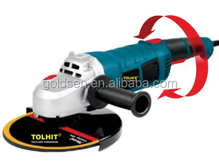 Meuleuse d'angle sans fil électrique 230V/120V 2350W 230mm (9 po) 6300 tr/min avec moteur à balais pour découpe de métal